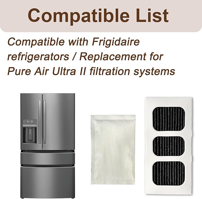 3 Packs PAULTRA2 Pure Air Filter & 6 Packs PK-1 (FRPAPKRF) Refrigerator Filter Compatible with Frigidaire Pure Air Ultra II
