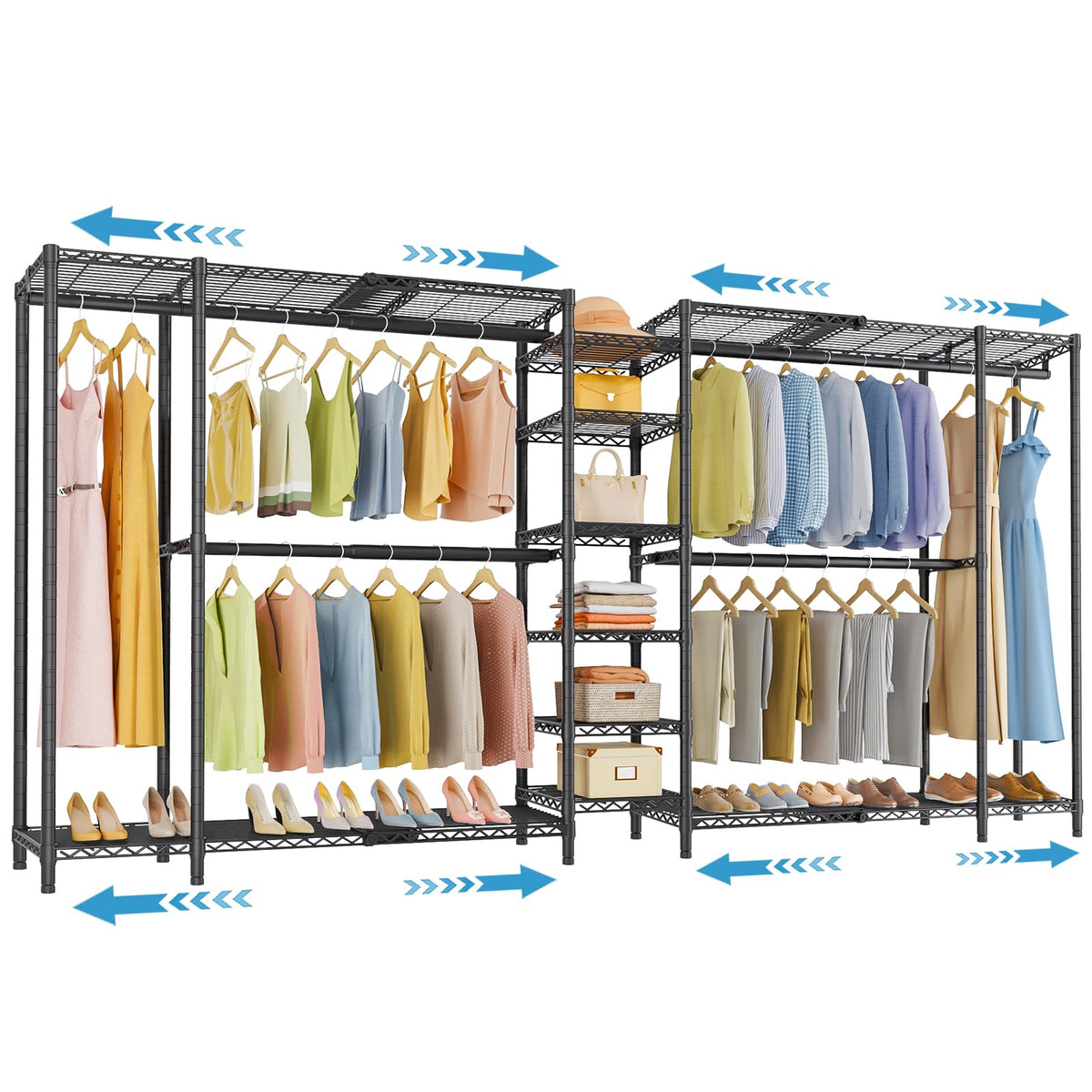 VIPEK X5 Extra Large Expandable Clothes Rack, Closet - Image 1