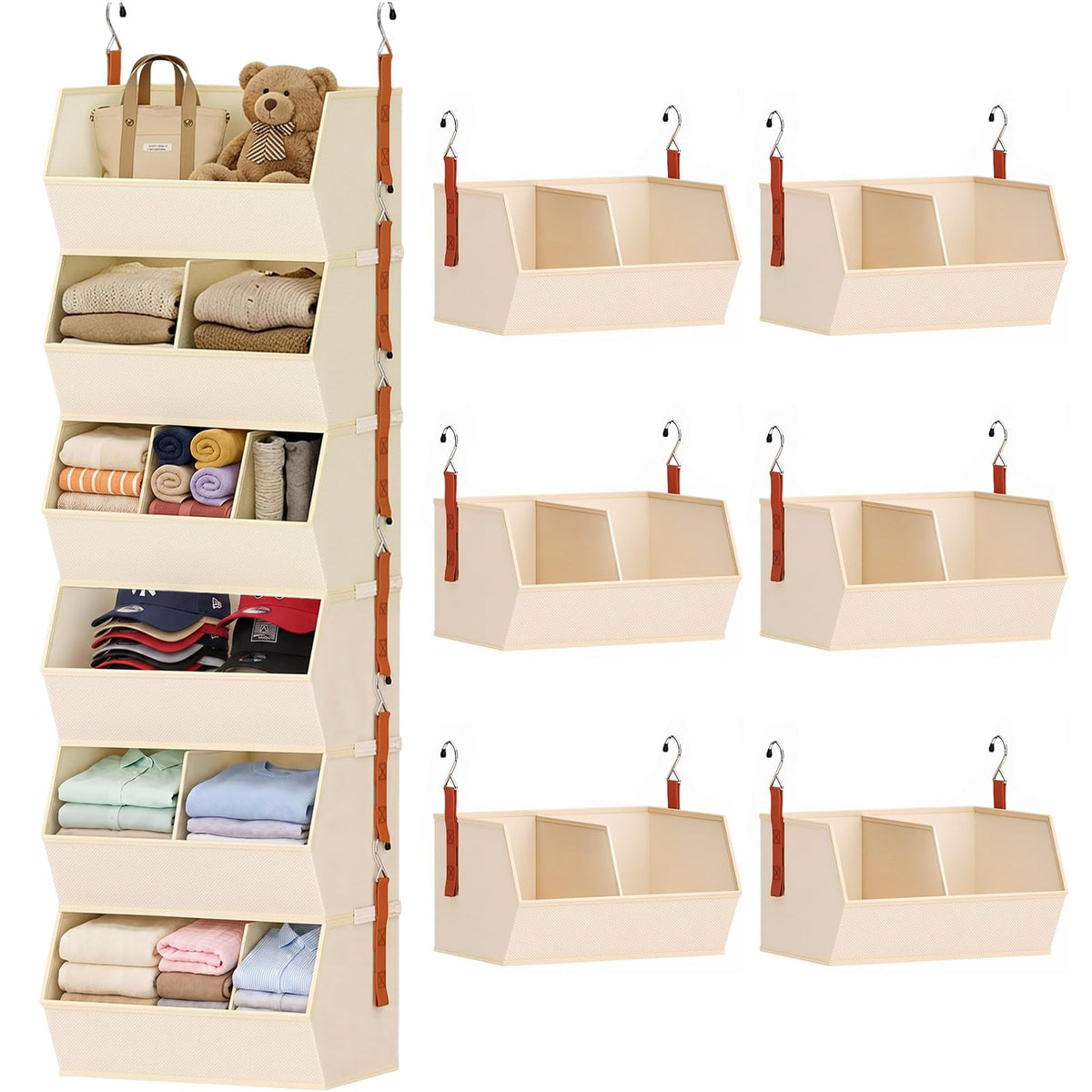 Hanging Closet Organizer Extra Large for Dorm and Bedroom - Image 1