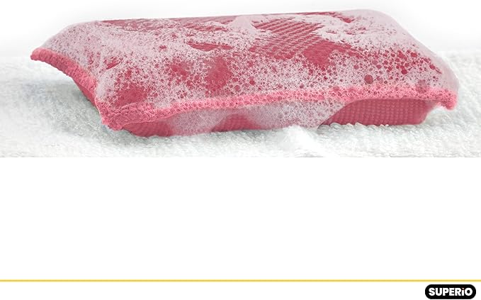 Microfiber Sponges for Dishes Kitchen Sponges Non-Scratch Sponge Dish Scrubber Pack of 9 Heavy Duty Household Cleaning Sponges Multi-Purpose Cleaning Supplies Dish Sponge Kitchen Sponges