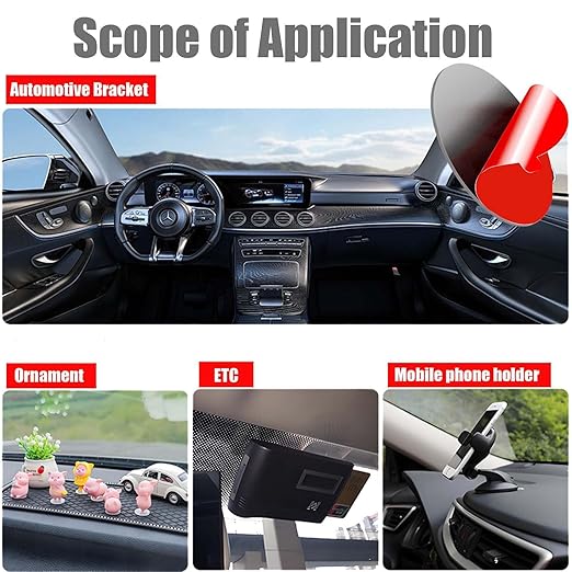 Double Sided Adhesive Pads, 32 PCS 1" Heavy Duty Double Sided Adhesive Dots, Waterproof & Heat Resistant Double Sided Tape for Indoor and Out Door, Home Decoration, Car (Round 1'')