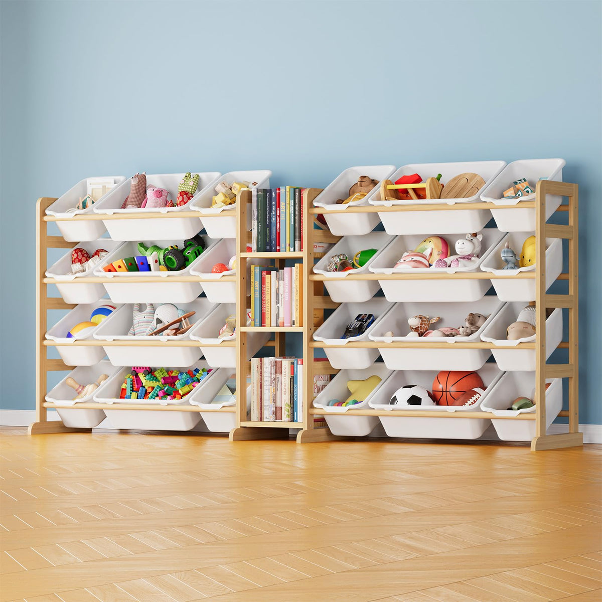 SpaceAid Large Toy Storage Organizer with 24 Bins and 3 Shelves - Image 1