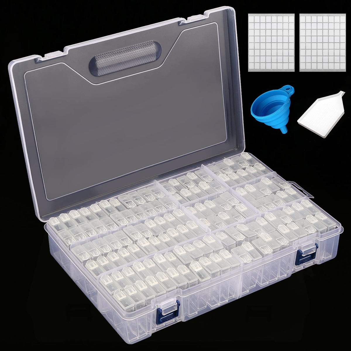 MANCHAP 120 Grids Diamond Storage Containers, Art Craft - Image 1