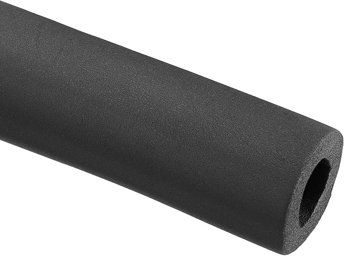 PATIKIL 74.8" Lx1.9 IDx0.8 T Pipe Insulation Foam Tube, Water Pipe Insulation Tubing Heat Preservation for Plumbing Water AC Pipe Sprinkler Spigot, Black