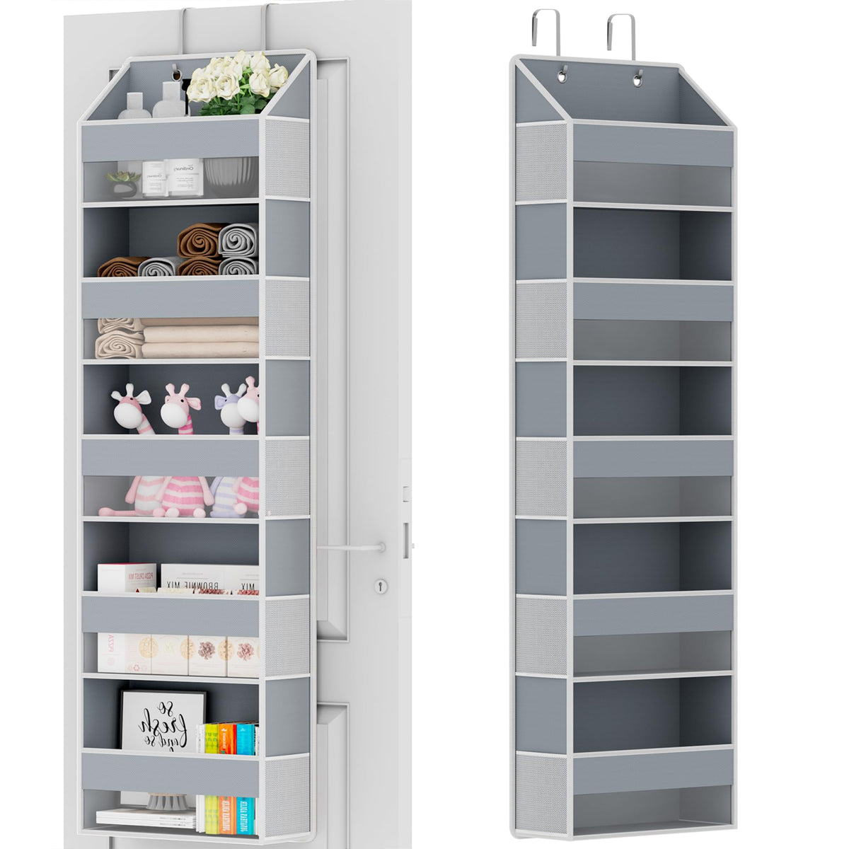 Over The Door Organizer - Over Door Storage Organizer with 5 - Image 1