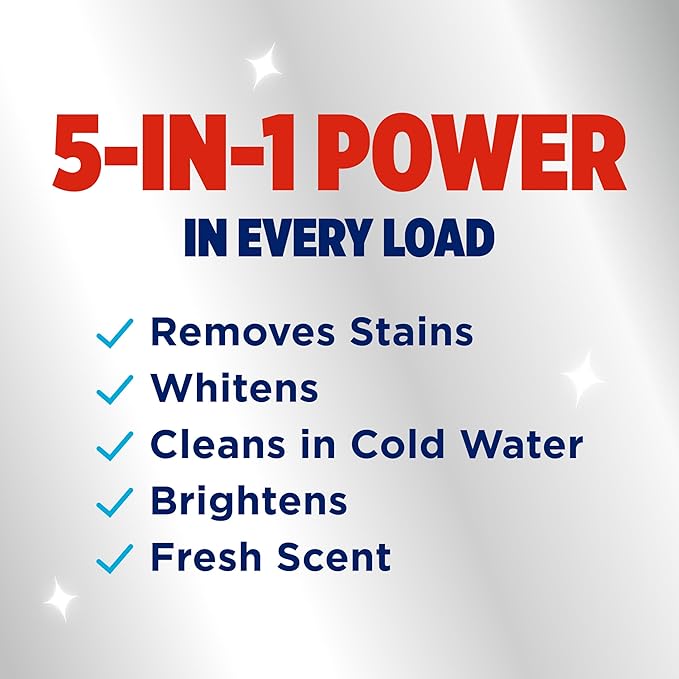 OxiClean Max Force Advanced Stain Remover Liquid, Color-Safe, Bleach-Free Kids and Baby Essential, Use with Detergent to Remove Messy Stains like Berries, Juice, Mud, Grass, 45 Fl Oz