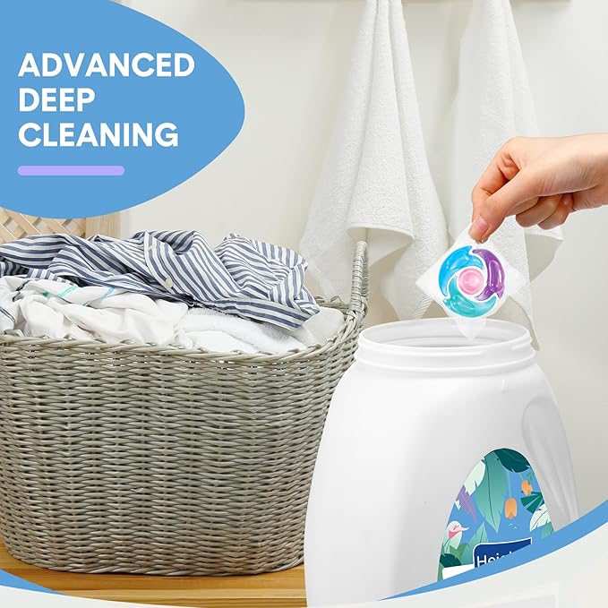 600 Count Laundry Detergent Pacs Bulk 4 in 1 Washing Machine Detergent Pacs Concentrated Tackles Tough Odors, Fruity Aroma