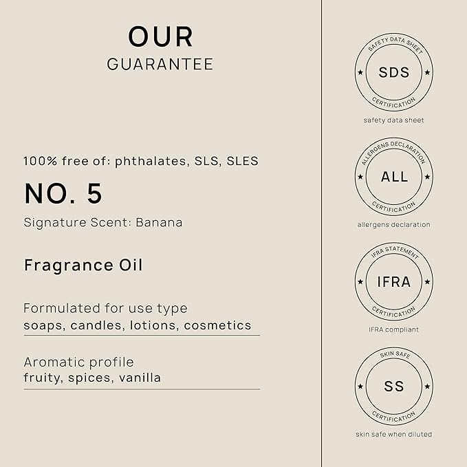 VINEVIDA [32oz] Banana Fragrance Oil for Candle Making and Soap Making - Premium Candle Scents for Soy Candles