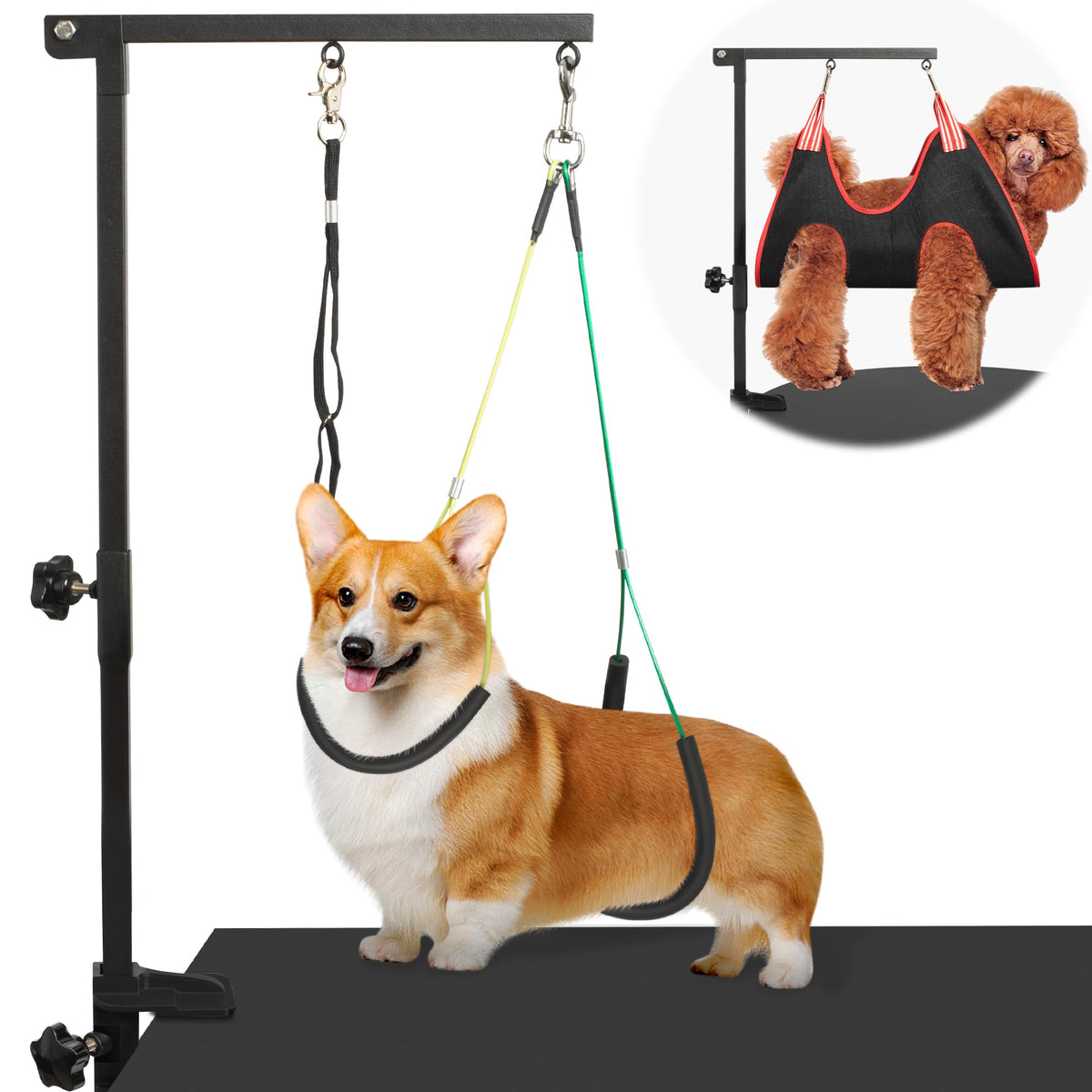 Dog Grooming Arm 35" with Hammock, Haunch Holder | Pet Essentials - Image 1