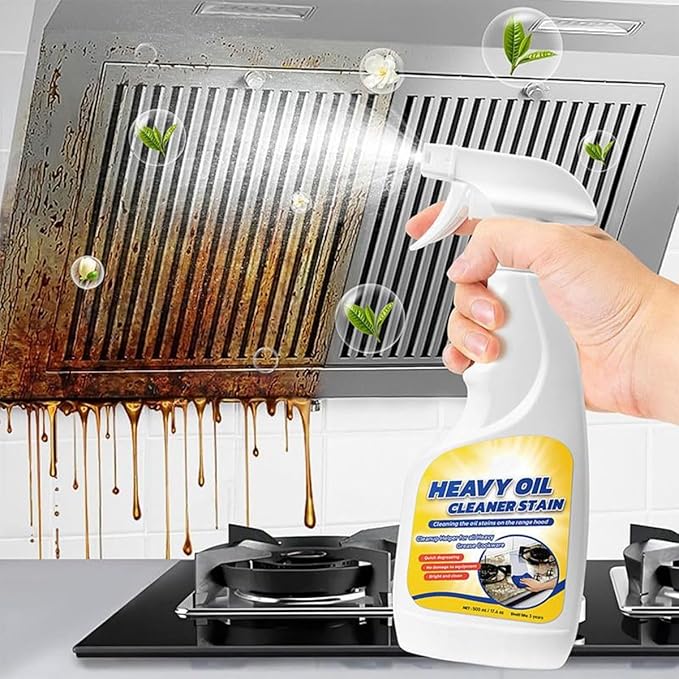 Heavy Duty Kitchen Degreaser Spray, Oven Degreaser Cleaner Heavy Duty, Powerful Multi-purpose kitchen Cleaner Spray for Ovens, Grills, and Stoves (2PCS)