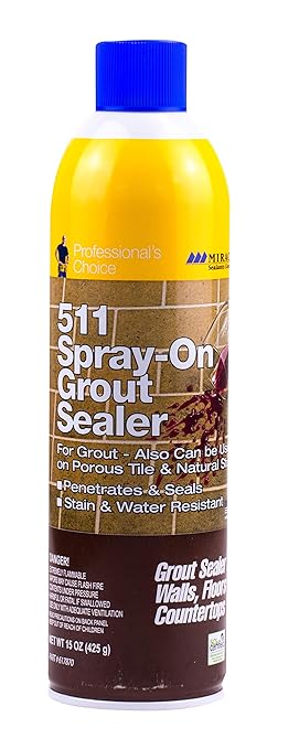 Miracle Sealants Grout Sealer Aerosol Spray, 15 oz