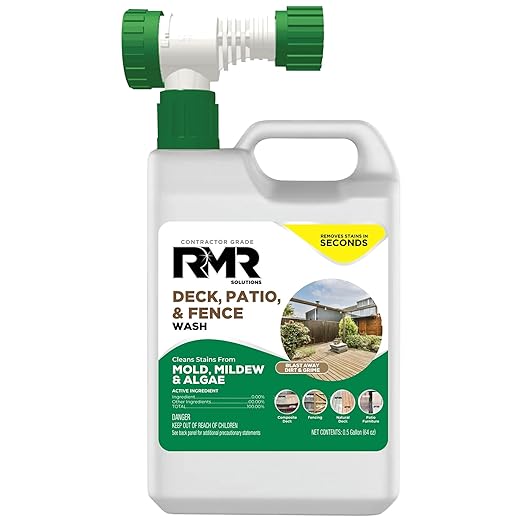 RMR Deck, Patio & Fence Wash - Commercial Grade Outdoor Stain Remover
