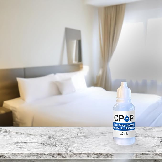 Cpap Cleaner Hard-Water Deposit Remover for Humidifier Chambers, Travel Size 20mL Bottles, CPOP Formula, Made in USA