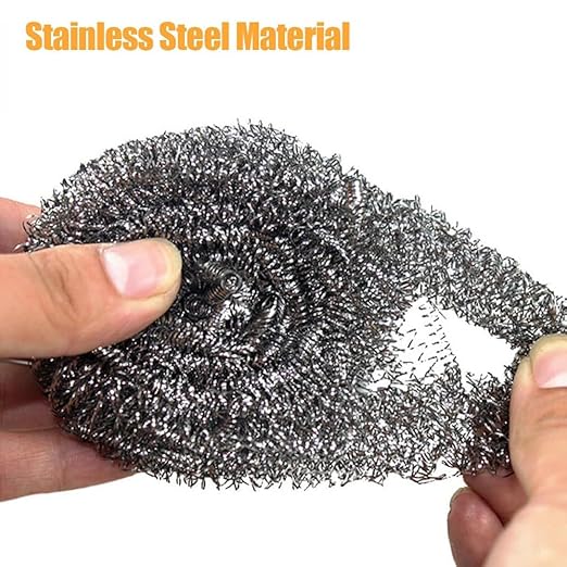 Stainless Steel Scouring Pads, 20 Pack Heavy Duty Scrubbers for Kitchen, Pots, Pans, Bathroom