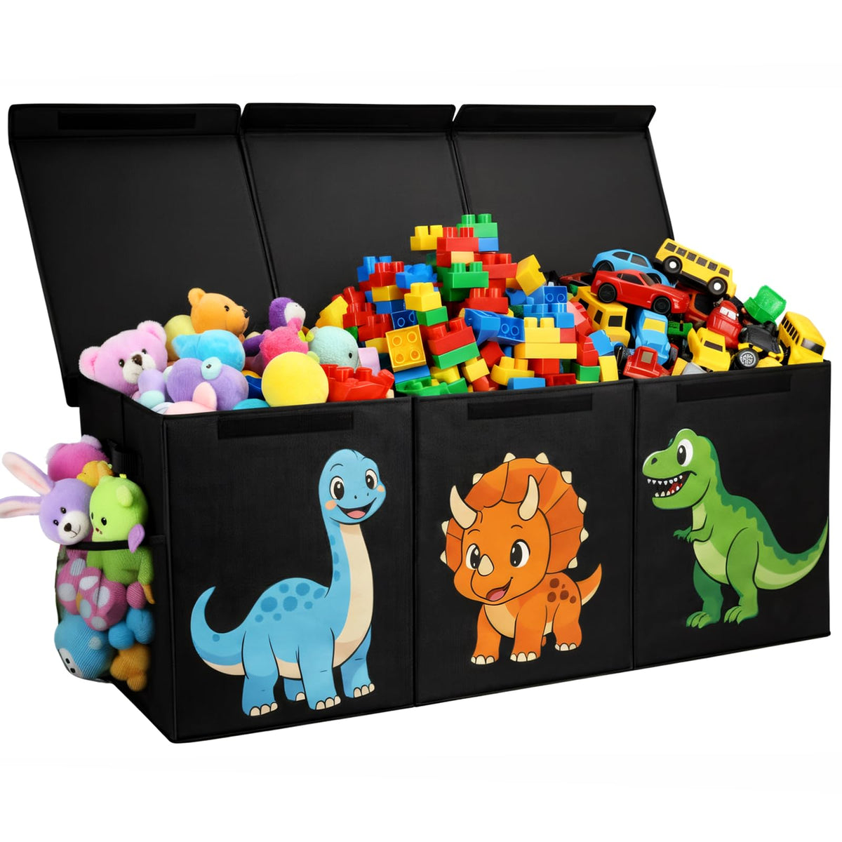 Extra Large Collapsible Toy Box Chest, Sturdy Dinosaur Toy - Image 1
