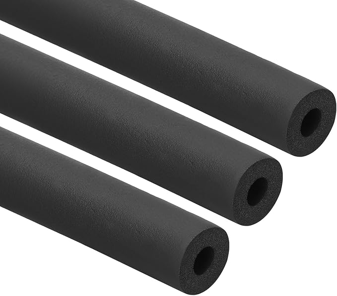 PATIKIL 1/4"(6mm) ID x 6Ft Pipe Insulation Foam Tube, 3Pcs Pipe Cover Wrap Roll Bar Padding Tubing for Handle Grip HVAC Outdoor Air Conditioner Units