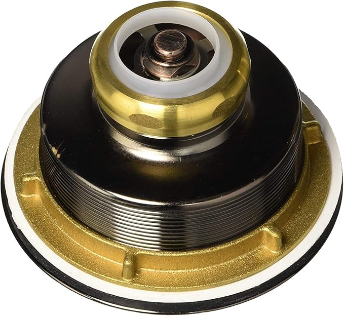 Westbrass A214-01 3-1/2" Post Style Large Kitchen Sink Basket Strainer, Polished Brass