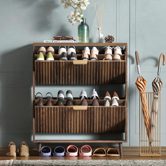 Shoe Cabinet Storage, Modern Freestanding Organizer | Home Organizatio - Image 1