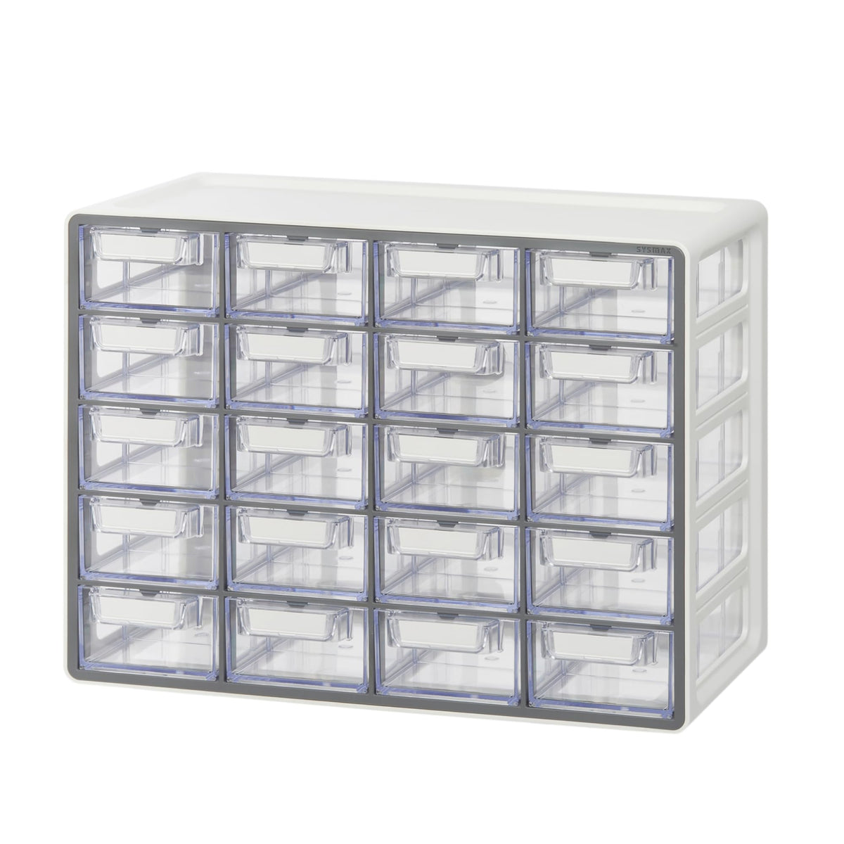 Blue Ginkgo 20-Drawer Storage Cabinet Organizer, Grey - Image 1