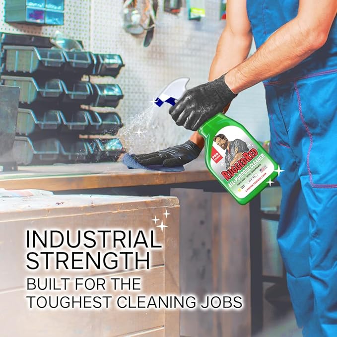 Industrial-Strength All-Purpose Cleaning Spray, Heavy-Duty Cleaner ideal for Kitchen & Home, Multi-Surface Deep Cleaner, Made in the USA, Citrus Scent, 32oz (1 Bottle)