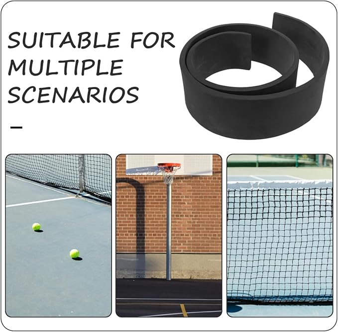ibasenice High-Elastic Floor Squeegee Refill Strip for Tennis & Basketball Court Cleaning Durable Rubber Squeegee Head Replacement 59.05In