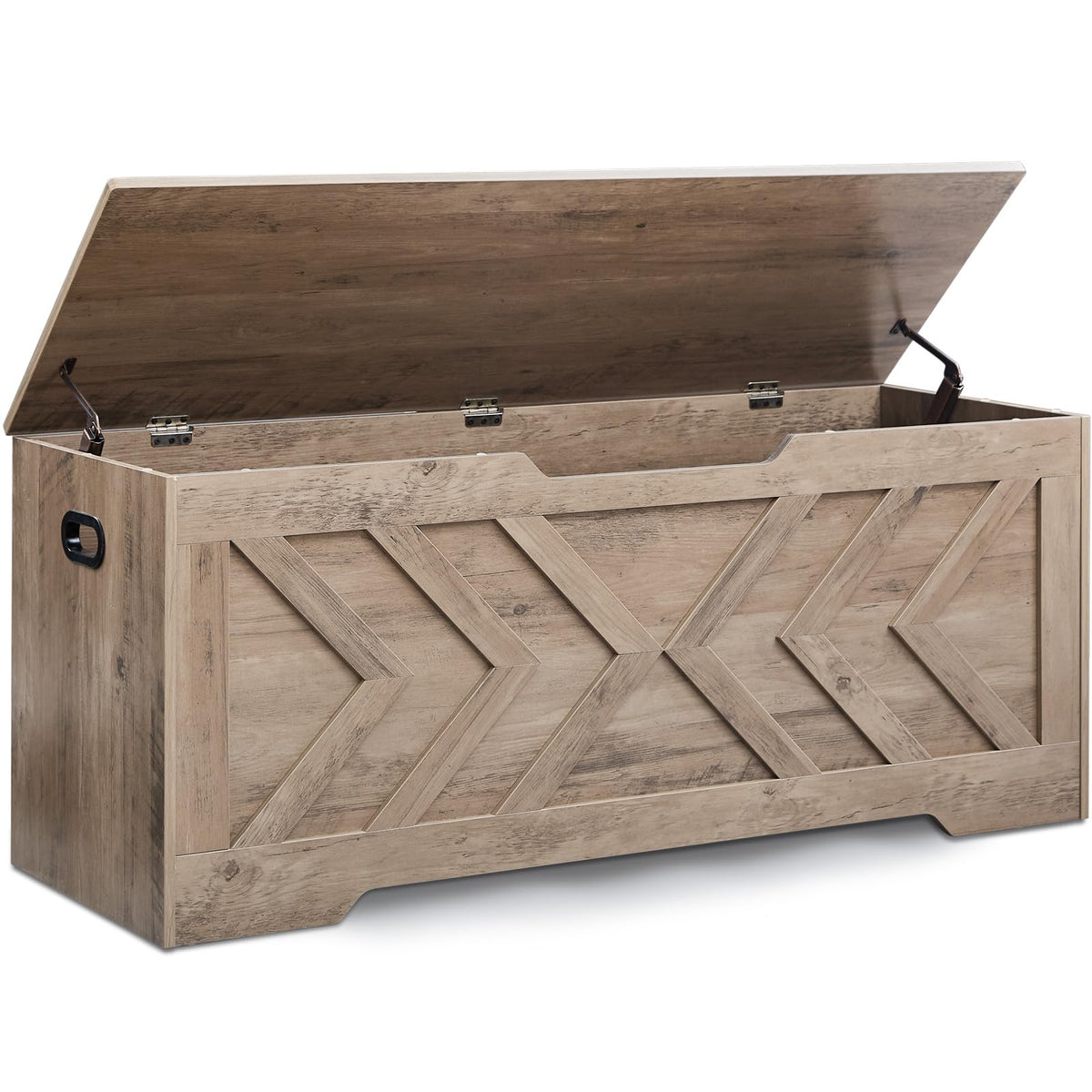 47.2” Storage Bench,Extra Large Wooden Storage Chest - Image 1