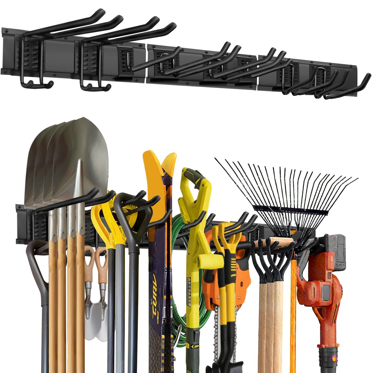 Garage Tool Organizer Wall Mount, 48in Tool Rack, 420LBS Capacity - Image 1
