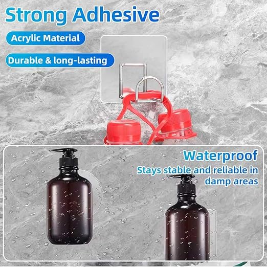 10PCS Heavy Duty Double Sided Adhesive Mounting Circle Tape- Waterproof,Strong Adhesion,Clear, High Strength,No Residue Removability for Hanging,Wall Mounting, Home Decor,Adhesive for Shower