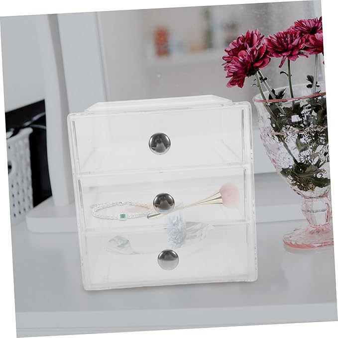 Organizer Multi-use Storage Box for Makeup Jewelry Hair Accessories Elegant Desktop Sundry Holder for Use