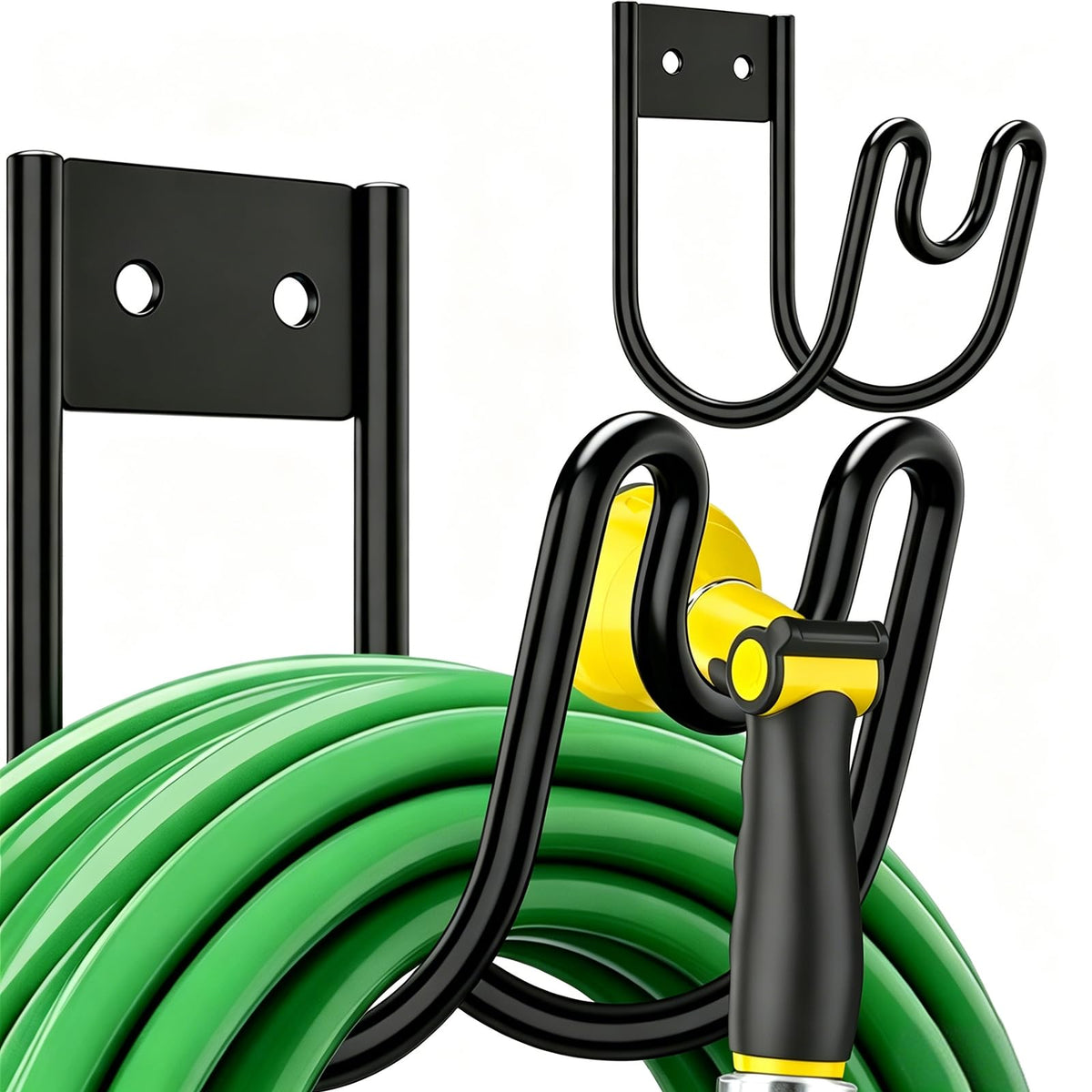 TomCare 2 Pack Garden Hose Holder Wall Mount, Water Hose - Image 1
