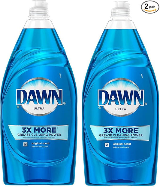 Dawn Ultra Dishwashing Liquid, Original Scent, (1 Pack (2 Ct of 28 Oz, 56 Oz Total))