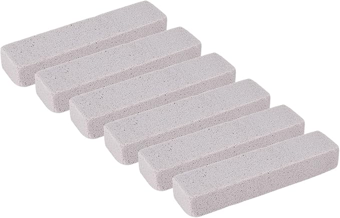 Jeffergarden 6PCS Pool Pumice Stone for, PVC Material Toilet Bowl Cleaner Stick, Heavy Duty Scouring Brush for Kitchen Sink Bathtub Shower Tile Swimming Pool Limescale Removal (53mm)