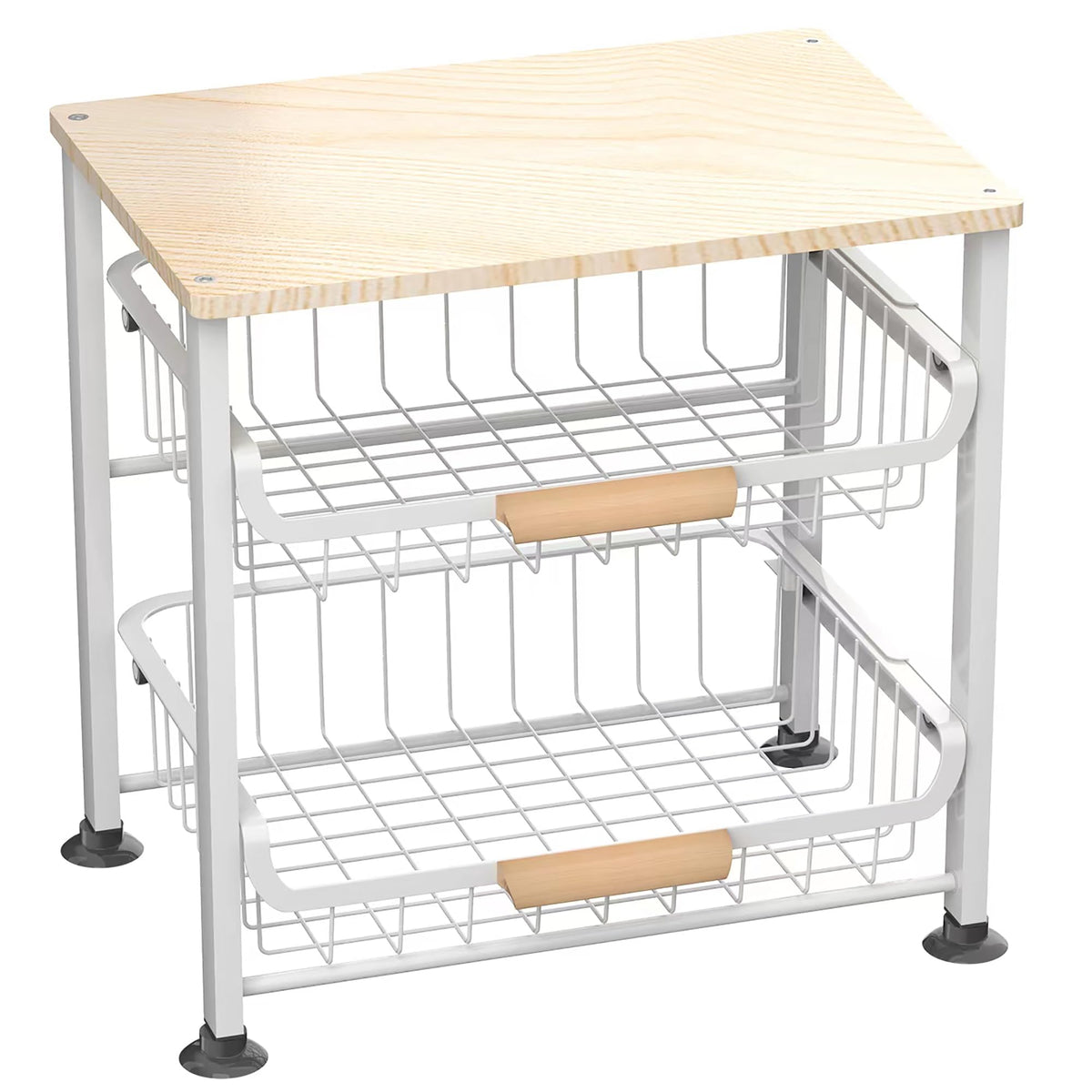 NiuYichee 3-Layer Kitchen Fruit Storage Basket Snack Rack - Image 1