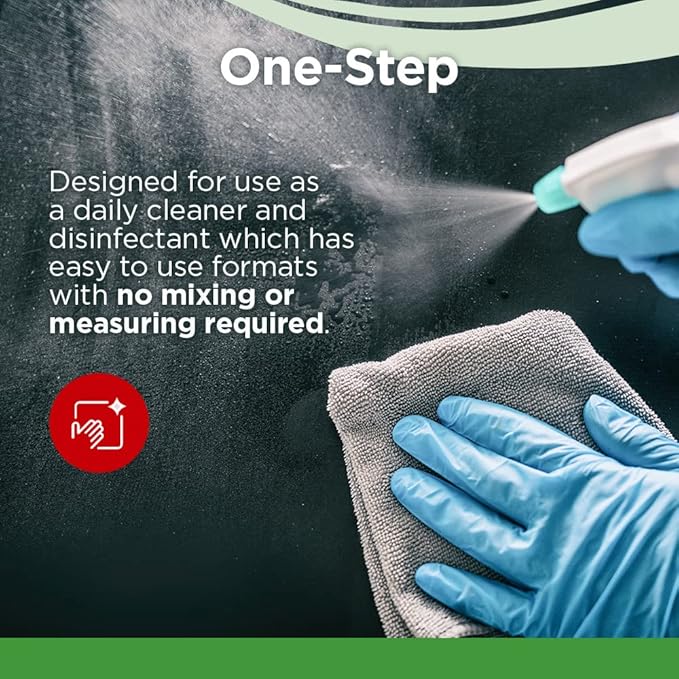 Ready to Use, 1 Gallon, One-Step Disinfectant Cleaner, Sanitizing, Germ Cleanser, Hospital Grade, Multi-Surface