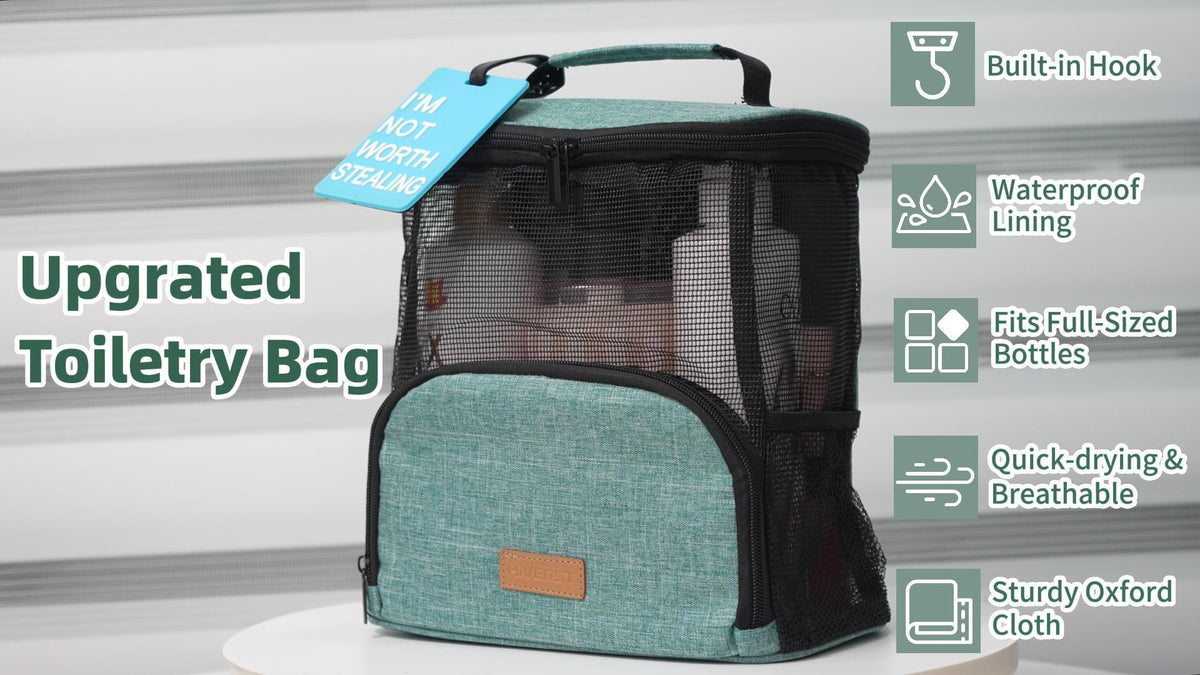 Hanging Toiletry Bag, Shower Caddy Tote Bag (Updated Version - Image 8