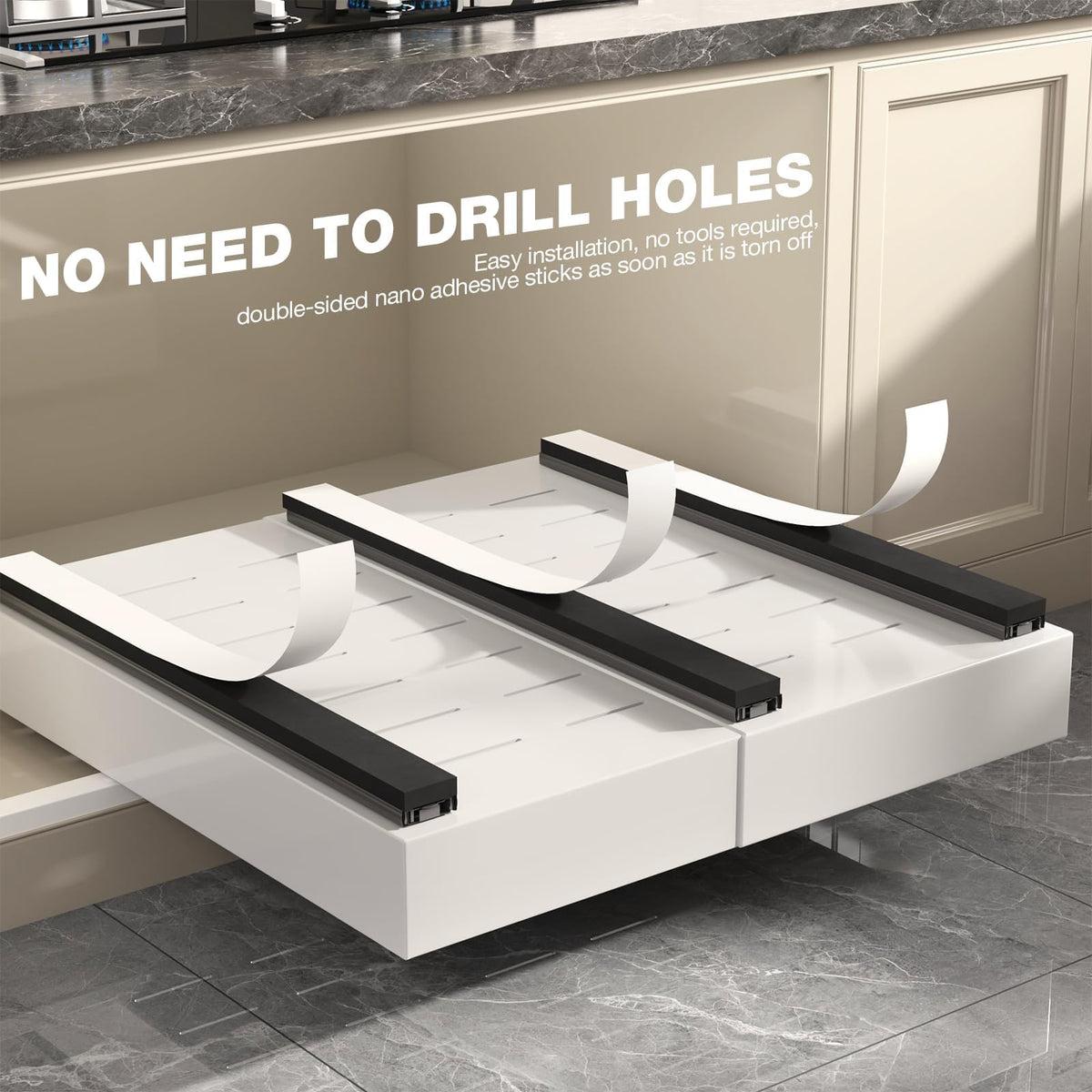 Seinloes 2 Pack Pull Out Cabinet Organizer 22" Deep, | All Products - Image 76