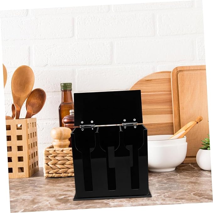 STOBAZA Spoon Holder with Compartments Practical Acrylic Utensil Storage Organizer for Kitchen and Restaurants Easy to Clean Cutlery Dispenser for Shops and Break Rooms
