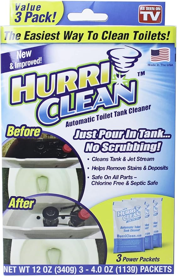 Hurriclean Automatic Toilet Tank Cleaner Value 3 Pack