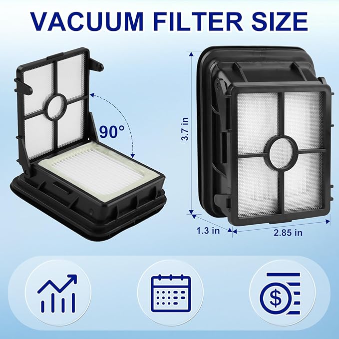 Lemige 2 Pack Replacement Brushes and Filters for Bissell CrossWave Max 2554 2590 2593 2596 for HydroSteam Plus 35151 3515 35152 3513 3518 Vacuums, Part 1618641 & 1608684