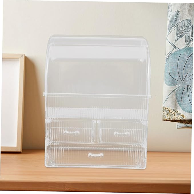 FRCOLOR Large Capacity Makeup Storage Box Acrylic Organizer Desktop Cosmetics Organizer Dividers