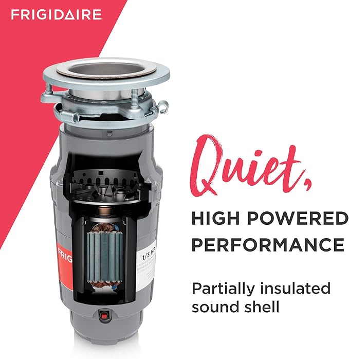 Frigidaire 1/3 HP Direct Wire Garbage Disposal for Kitchen Sinks | FF03DISPD1