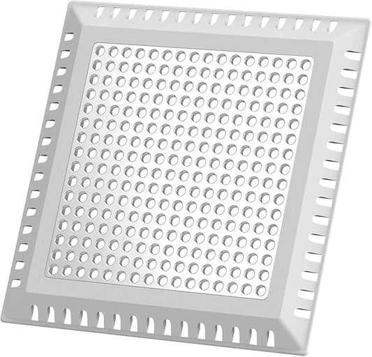 Shower Drain Hair Catcher/Drain Strainer/Shower Drain Cover for Bathroom Floor Drain, Stainless Steel and Silicone (Patented Product)