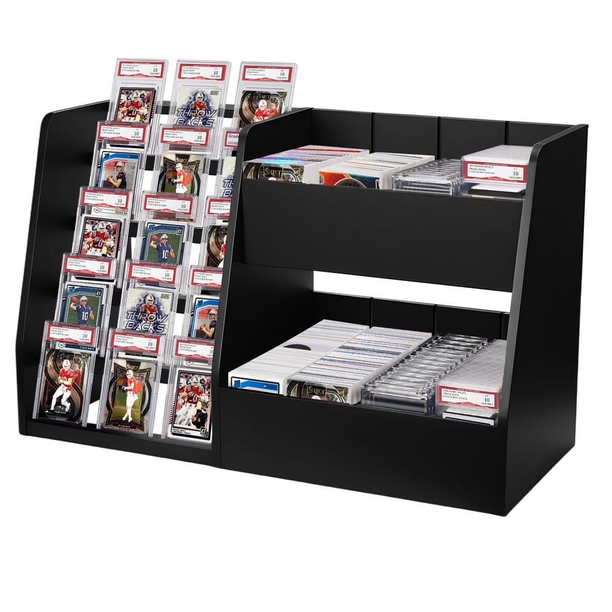 5-Tier Trading Card Display Case Stand- Holds Up to 200 - Image 1