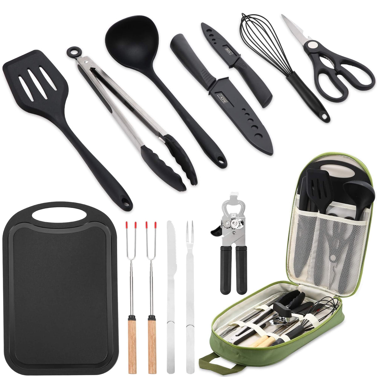Camping Essentials Cookware Cooking Utensils Set - Image 1