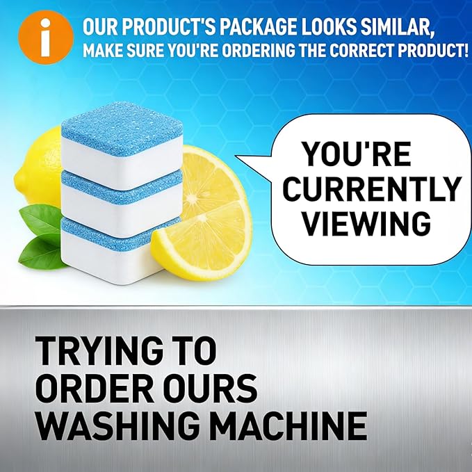 Dishwasher Cleaner Tablets 24 Pack, Professional Strength Descaler and Deodorizer Pods for All Dishwasher Models, Heavy Duty Septic Safe Formula, Limescale Calcium Odor Remover, Alternative to