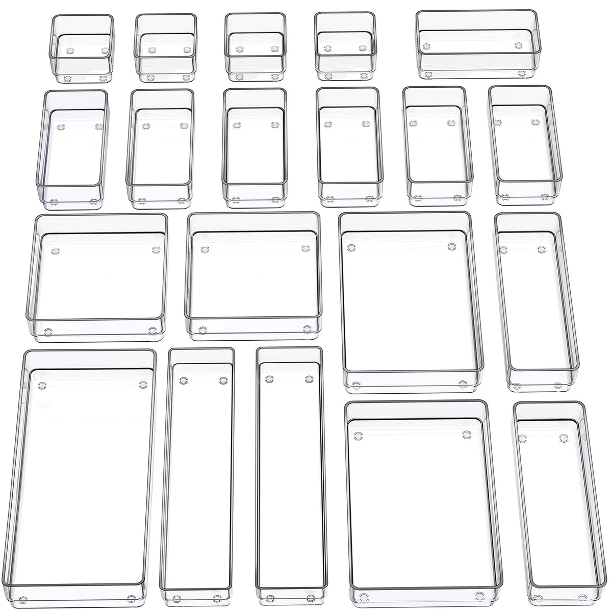 SMARTAKE 20-Piece Drawer Organizer with Non-Slip Sil | All Products - Image 1