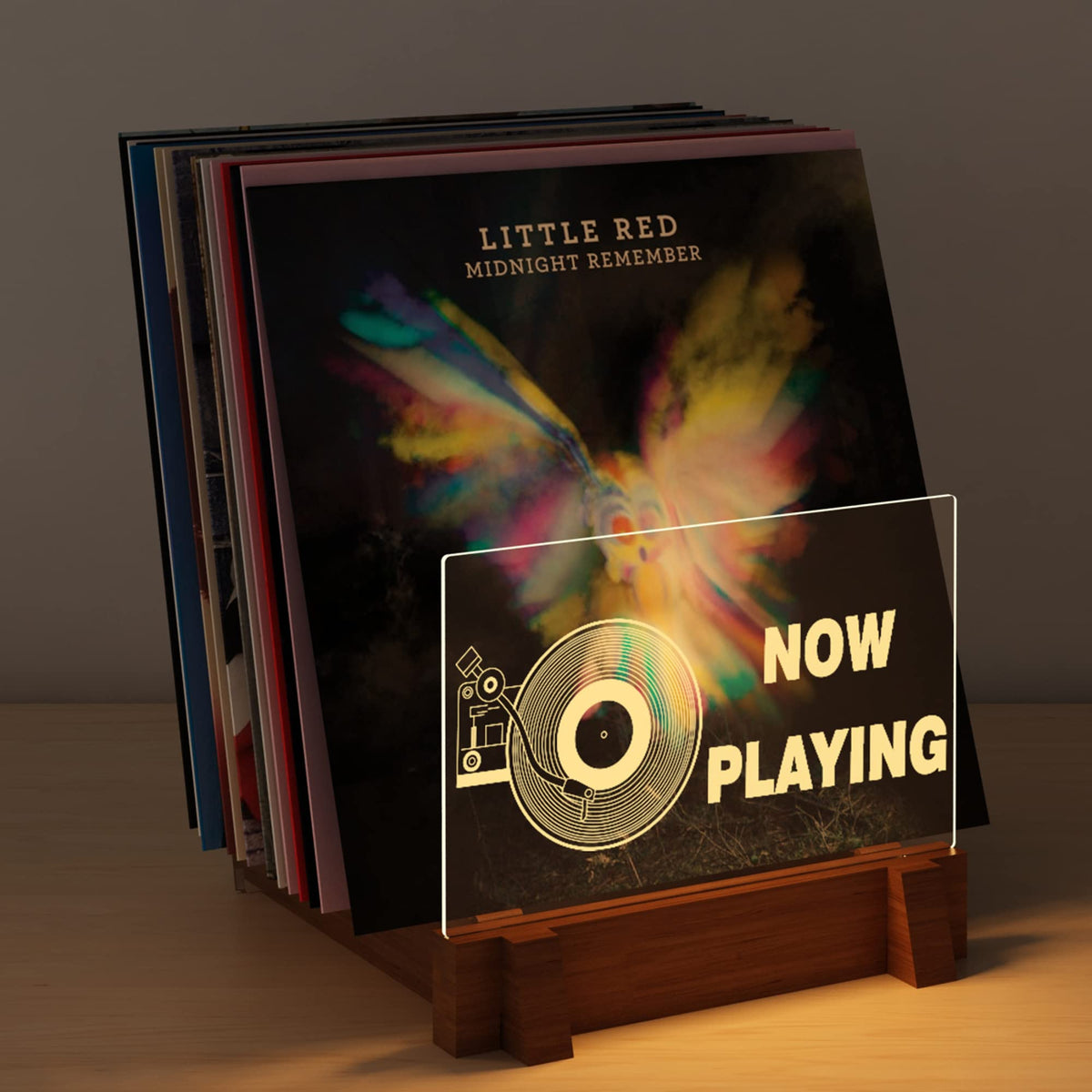 YuanDian Vinyl Record Storage, Now Playing Vinyl Record Stand - Image 1