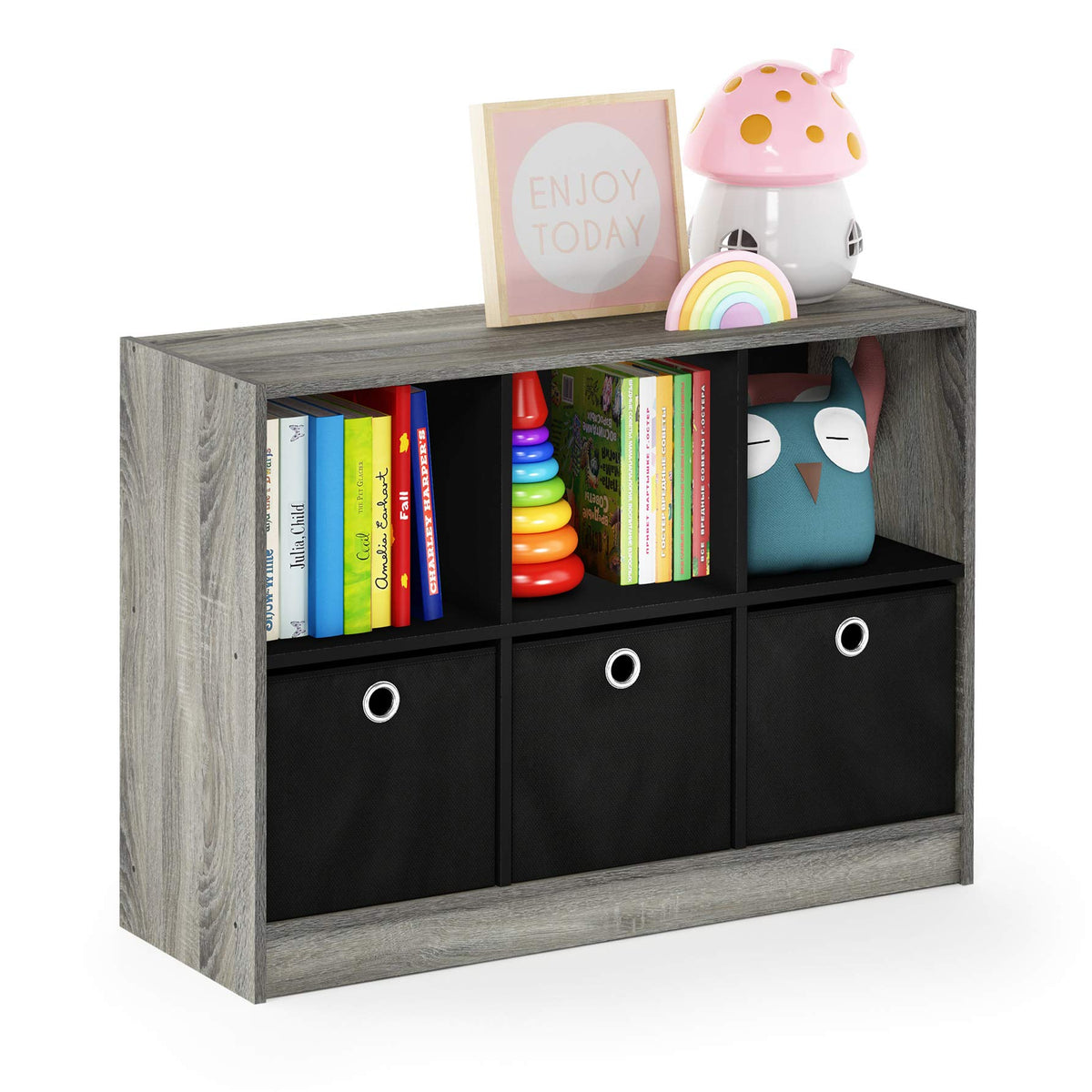 Furinno Basic 6-Cube Book Shelf with Open Shelf, 3 x | All Products - Image 1