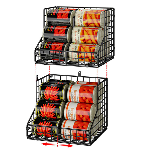 JKsmart Stackable Can Organizer for the Pantry with 2 - Image 1