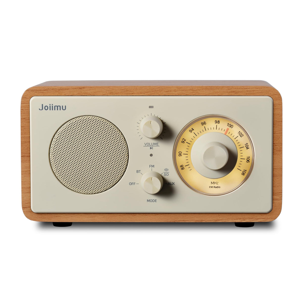Vintage Small Radio Bluetooth Speaker for Home Office Kitchen - Image 1
